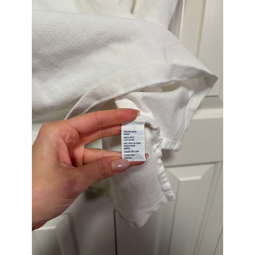 Polo by Ralph Lauren White Polo Shirt L Custom Fit - Picture 6 of 7